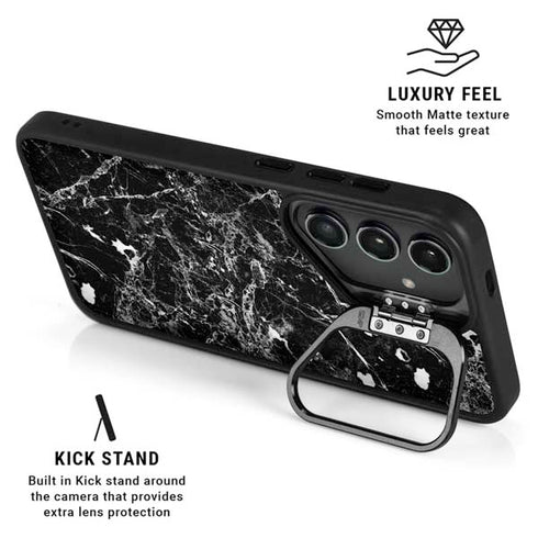 Graphite Black Galaxy S25 Kickstand Case